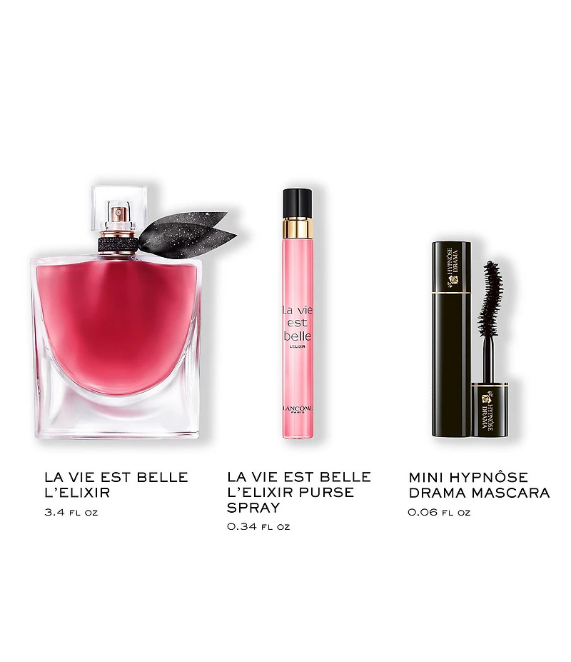 Lancome La Vie Est Belle L'Elixir Perfume and Mini Hypnose Drama Mascara Set
