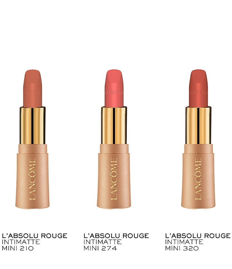 Lancome L'Absolu Rouge Intimatte Mini Soft Matte Lipstick 3-Piece Gift Set