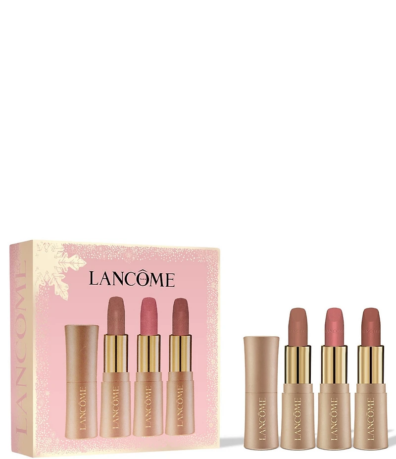 Lancome L'Absolu Rouge Intimatte Mini Soft Matte Lipstick 3-Piece Gift Set