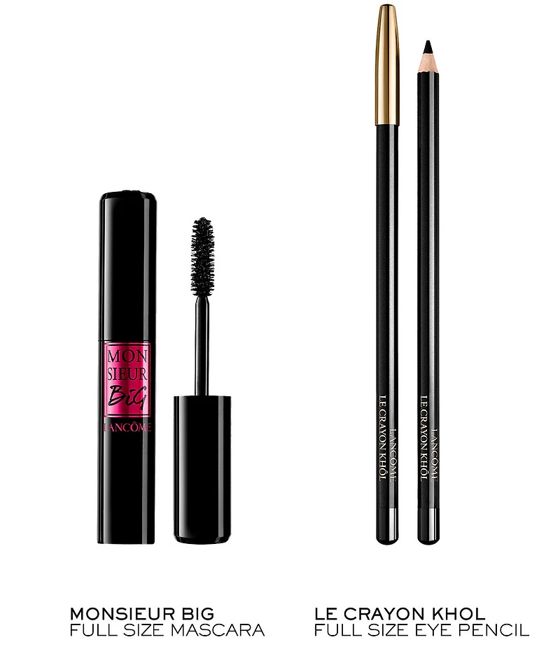 Lancome Monsieur Big Mascara & Le Crayon Kohl Eye Makeup Gift Set