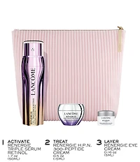Lancome Renergie C.R.X. Triple Serum Retinol Skincare Gift Bag Set