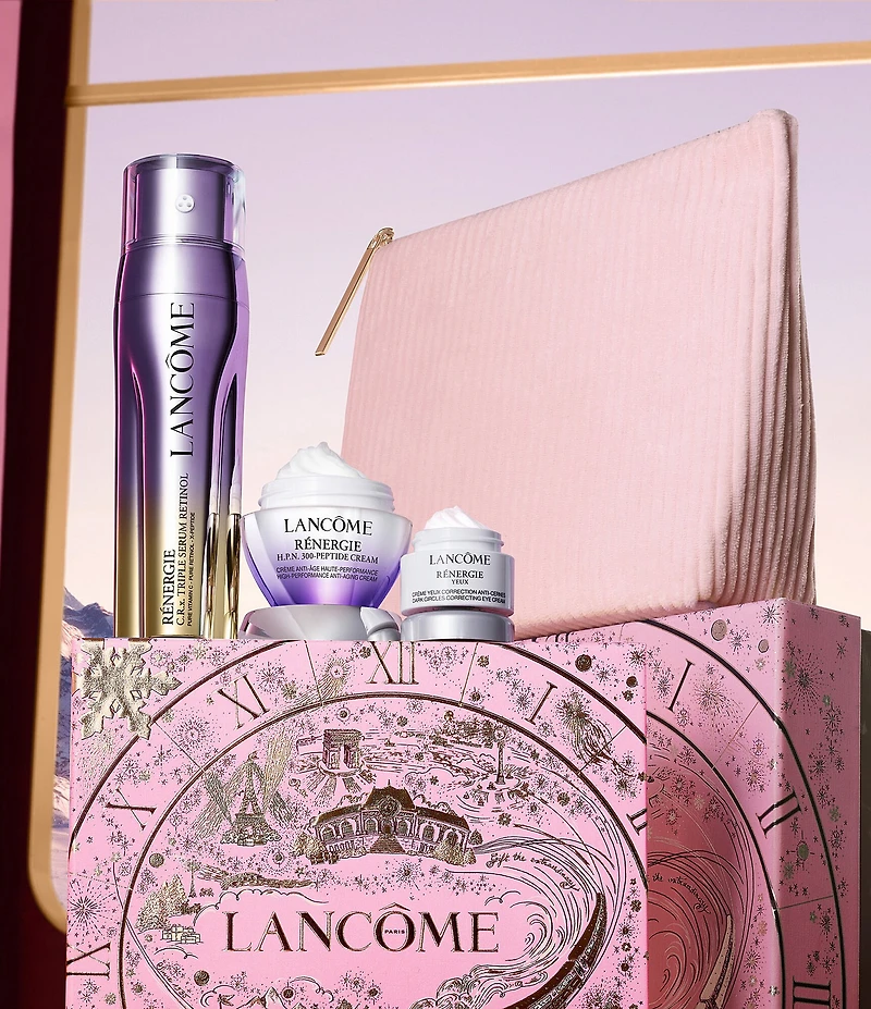 Lancome Renergie C.R.X. Triple Serum Retinol Skincare Gift Bag Set