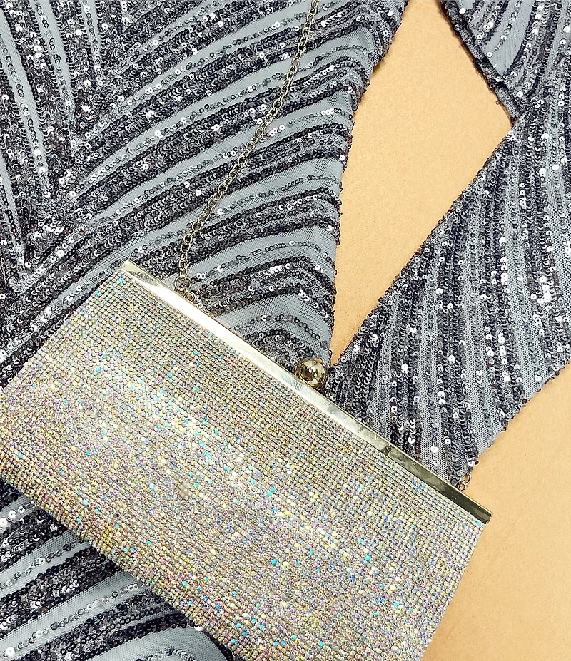 Landry Crystal Frame Clutch