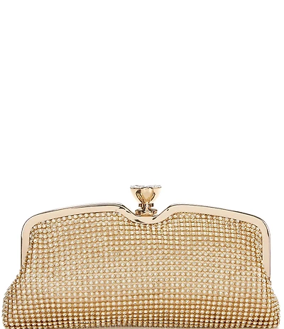 Landry Crystal Mesh Frame Clutch