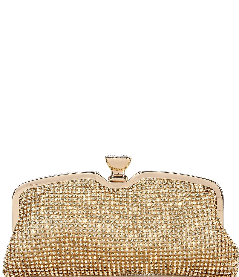 Landry Crystal Mesh Frame Clutch