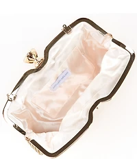 Landry Crystal Mesh Frame Clutch