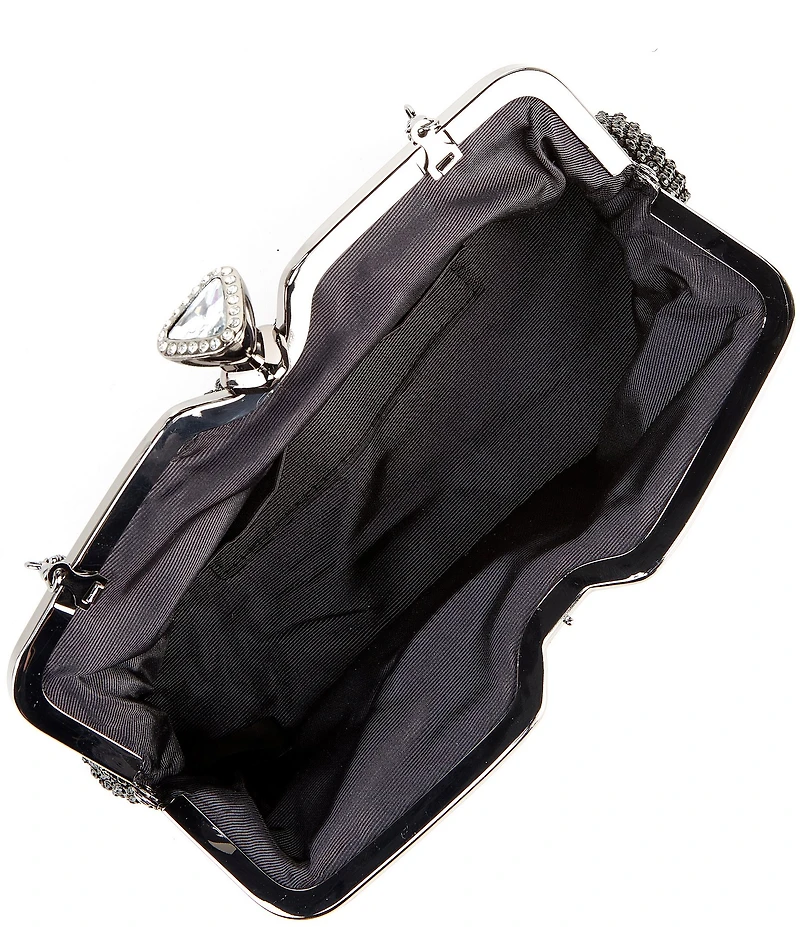 Landry Crystal Mesh Frame Clutch