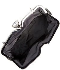 Landry Crystal Mesh Frame Clutch