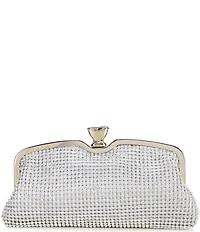 Landry Crystal Mesh Frame Clutch