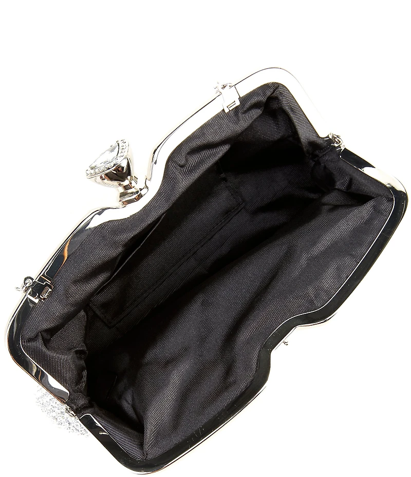 Landry Crystal Mesh Frame Clutch