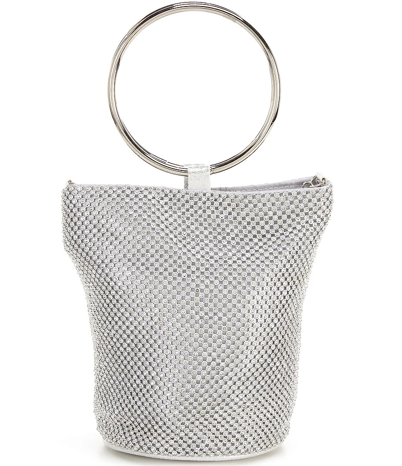 Landry Crystal Mesh O-Ring Top Handle Clutch