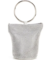 Landry Crystal Mesh O-Ring Top Handle Clutch