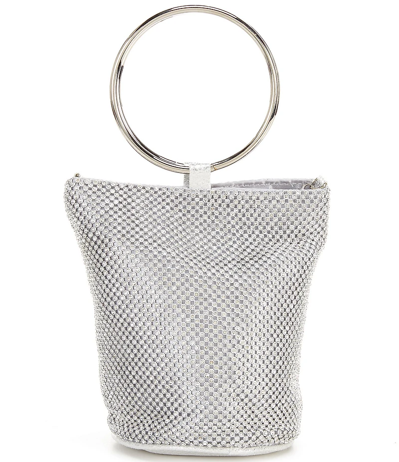 Landry Crystal Mesh O-Ring Top Handle Clutch