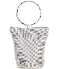 Landry Crystal Mesh O-Ring Top Handle Clutch