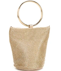 Landry Crystal Mesh O-Ring Top Handle Clutch