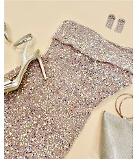 Landry Crystal Mesh O-Ring Top Handle Clutch