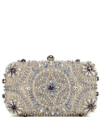 Landry Encrusted Crystal Minaudiere Clutch