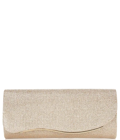 Landry Lurex Wave Flap Clutch