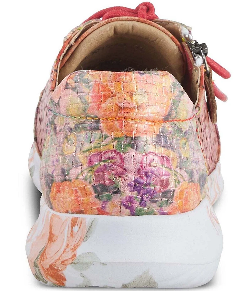 L'ARTISTE Jazzie Mixed Media Perforated Sneakers