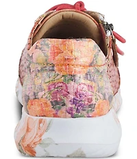 L'ARTISTE Jazzie Mixed Media Perforated Sneakers