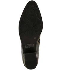 L'ARTISTE Acree Floral Embossed Leather Faux Fur Lined Booties