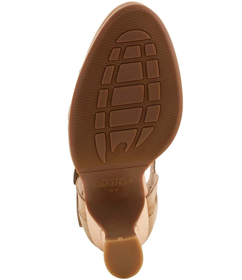 L'ARTISTE Altamira Leather T-Strap Pumps