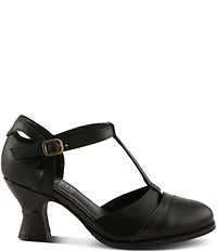 L'ARTISTE Altamira Leather T-Strap Pumps