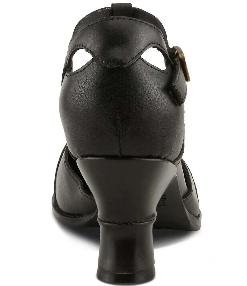 L'ARTISTE Altamira Leather T-Strap Pumps