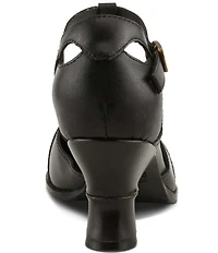 L'ARTISTE Altamira Leather T-Strap Pumps