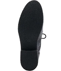 L'ARTISTE Bargiasti Leather and Floral Print Oxfords