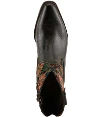 L'ARTISTE Brydie Floral Leather Faux Fur Lined Western Booties