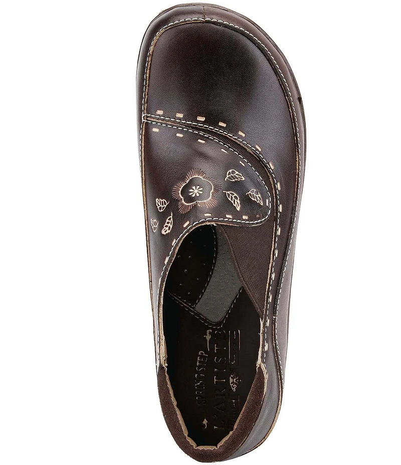 L'ARTISTE Burbank Leather Clogs