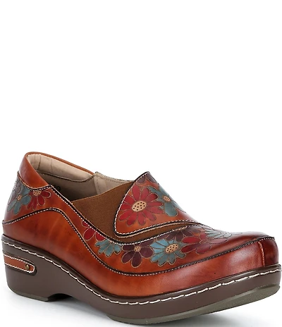 L'ARTISTE Burbank Leather Clogs