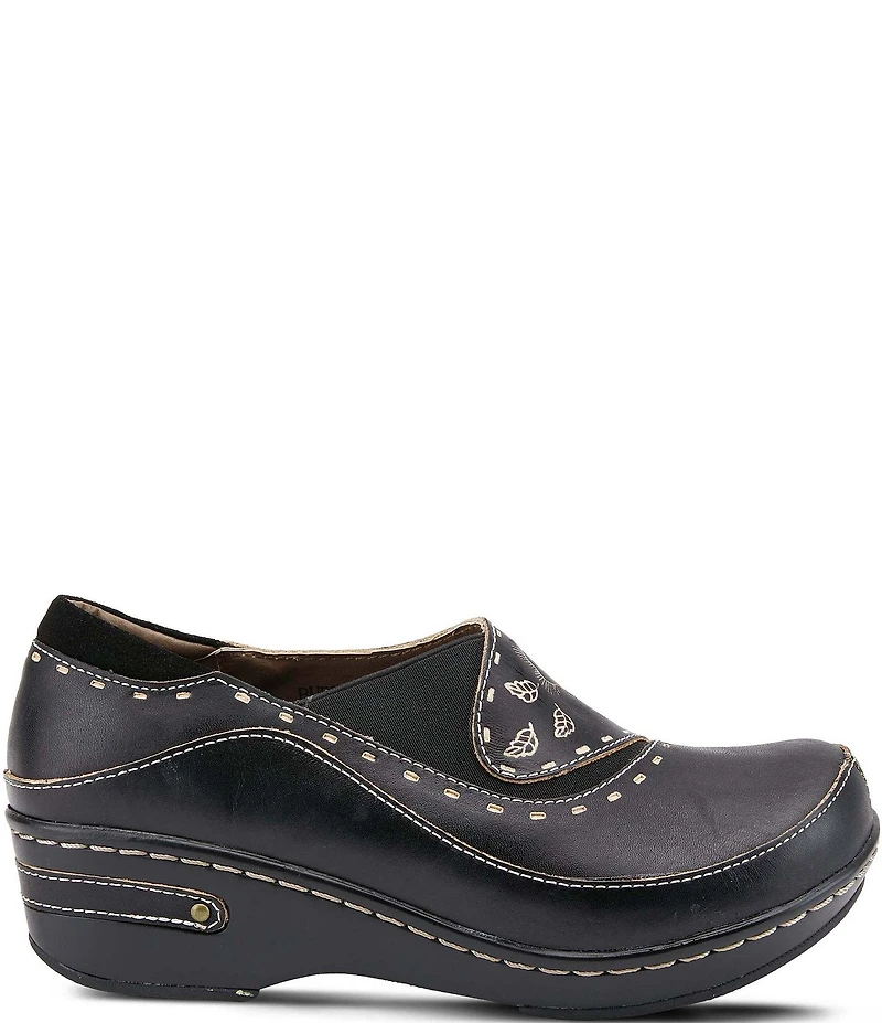 L'ARTISTE Burbank Leather Clogs