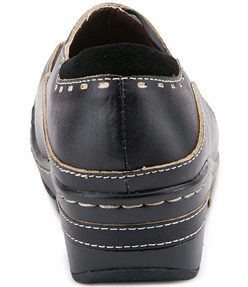 L'ARTISTE Burbank Leather Clogs