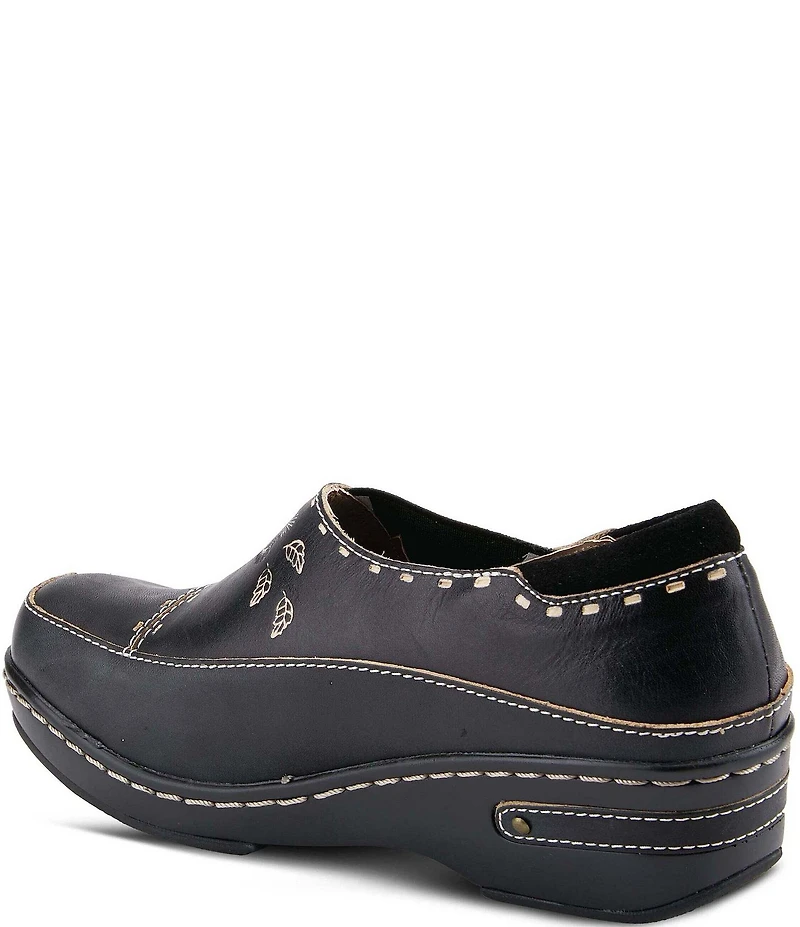 L'ARTISTE Burbank Leather Clogs