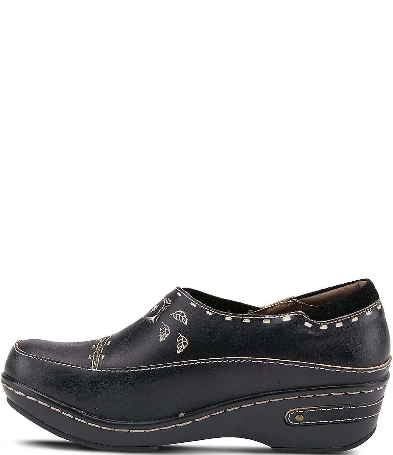 L'ARTISTE Burbank Leather Clogs