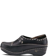 L'ARTISTE Burbank Leather Clogs