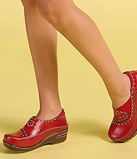 L'ARTISTE Burbank Leather Clogs