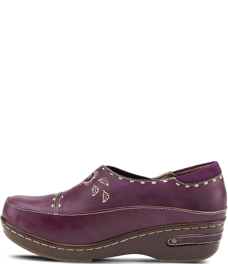 L'ARTISTE Burbank Leather Clogs
