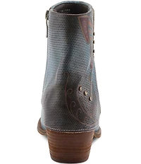 L'ARTISTE Butterfly Kisses Fold Over Embossed Leather Western Booties