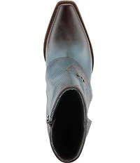 L'ARTISTE Butterfly Kisses Fold Over Embossed Leather Western Booties