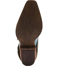 L'ARTISTE Butterfly Kisses Fold Over Embossed Leather Western Booties