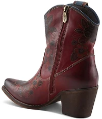 L'ARTISTE Cahoots Leather Hand Painted Floral Western Boots