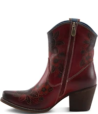 L'ARTISTE Cahoots Leather Hand Painted Floral Western Boots