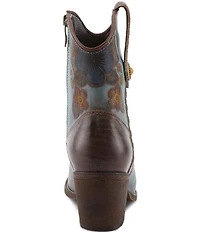 L'ARTISTE Cahoots Leather Hand Painted Floral Western Boots