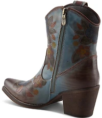 L'ARTISTE Cahoots Leather Hand Painted Floral Western Boots
