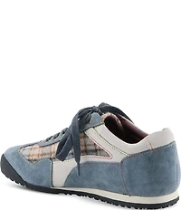 L'ARTISTE Carpediem Suede & Leather Plaid Lace Up Sneakers