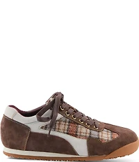 L'ARTISTE Carpediem Suede & Leather Plaid Lace Up Sneakers