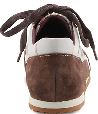 L'ARTISTE Carpediem Suede & Leather Plaid Lace Up Sneakers